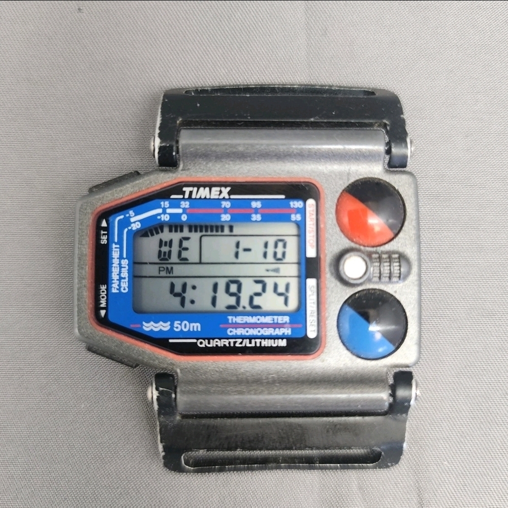 TIMEX SKIATHLOM WATCH - RARE VINTAGE - 1986-1993 - Fantastic Preowned - RUNS!